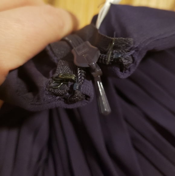 David's Bridal Strapless Dress, Lapis, Size 8 - Picture 5 of 7